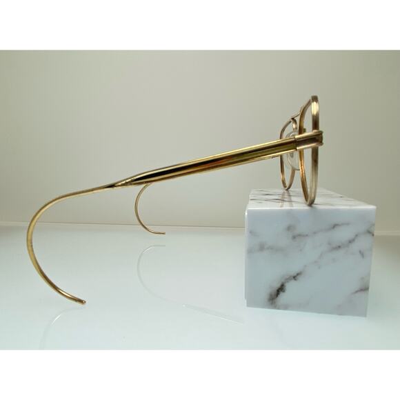 Gold Art Craft Aviator 1970s USA Rare Eyeglasses *Add* Blue light or Sunglasses - Picture 4 of 6